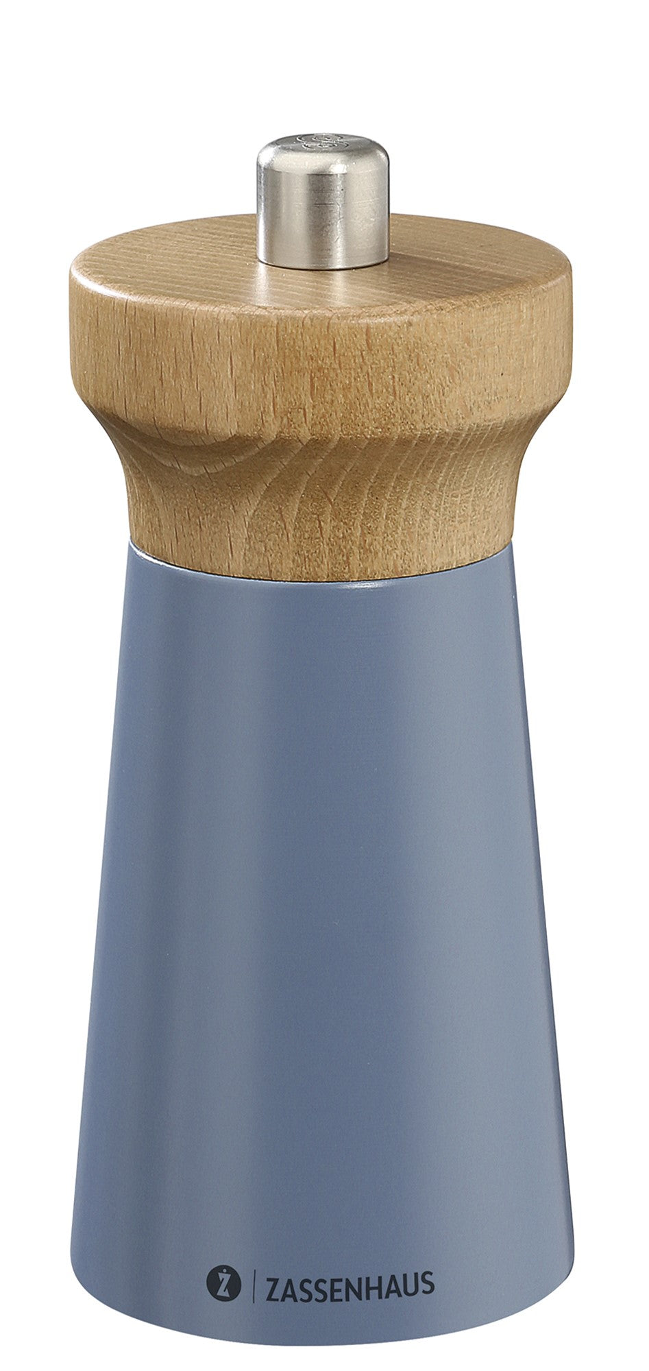 Zassenhaus Beech Wood Ceramic Spice Grinder - Deep sea/Beech