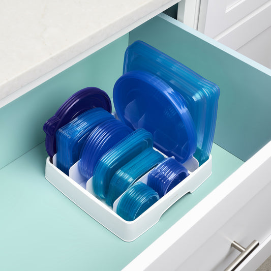 Youcopia StoraLid 23cm Medium Lid Organiser - White