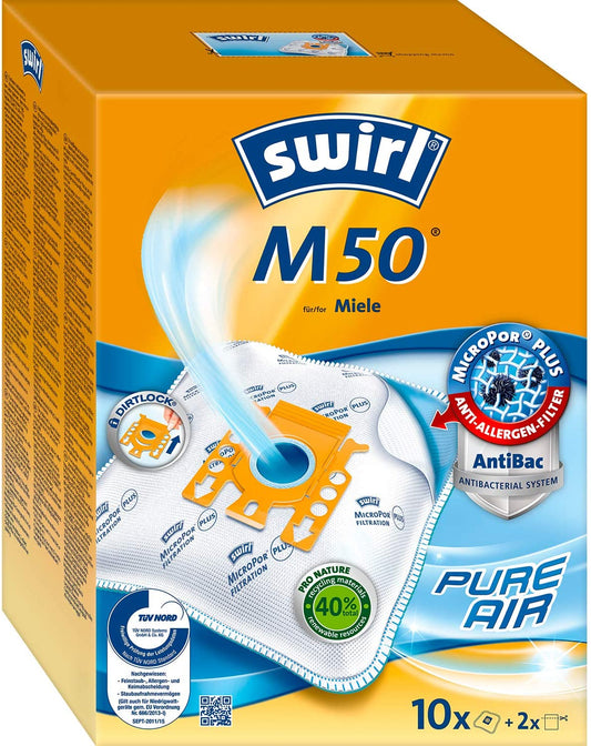 Swirl Multi Fit Vacuum Cleaner Bag M50 AirSpace Suitable for Miele
