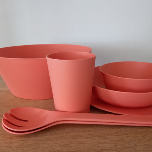 ChicMic Bioloco Plant Tableware Small Bowl - Coral
