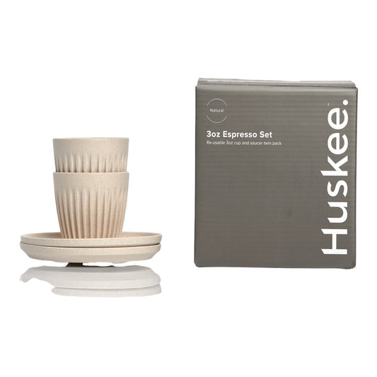 Huskee Espresso set 90ml, Set of 2 - Natural