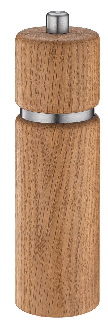 Zassenhaus HANNOVER Oak Wood Ceramic Grinder – Adjustable Salt & Pepper Mill