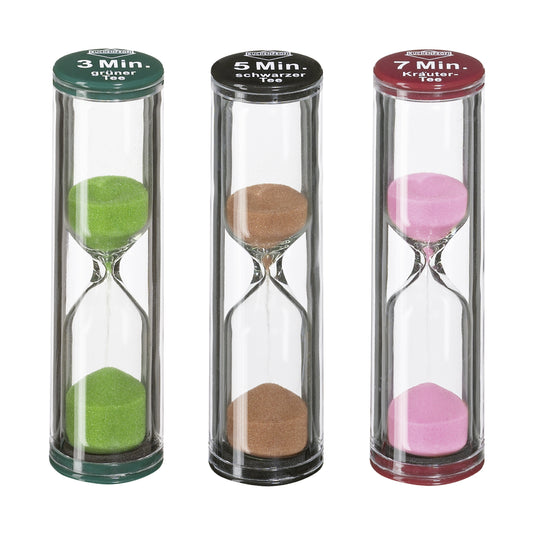 Kuechenprofi Tea Time Sand Timer, Set of 3
