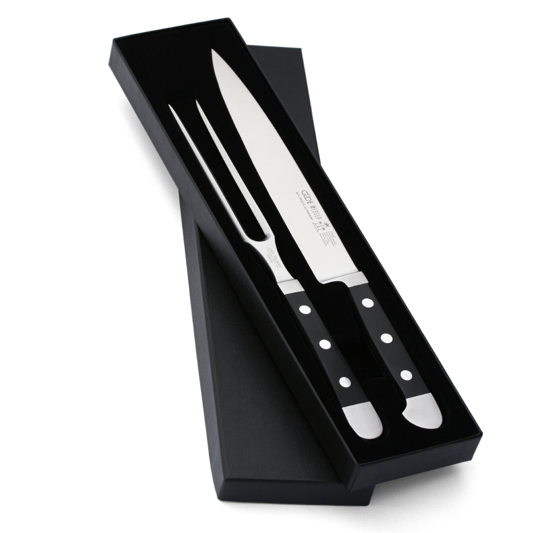 Guede Alpha 2-piece Black Carving Set
