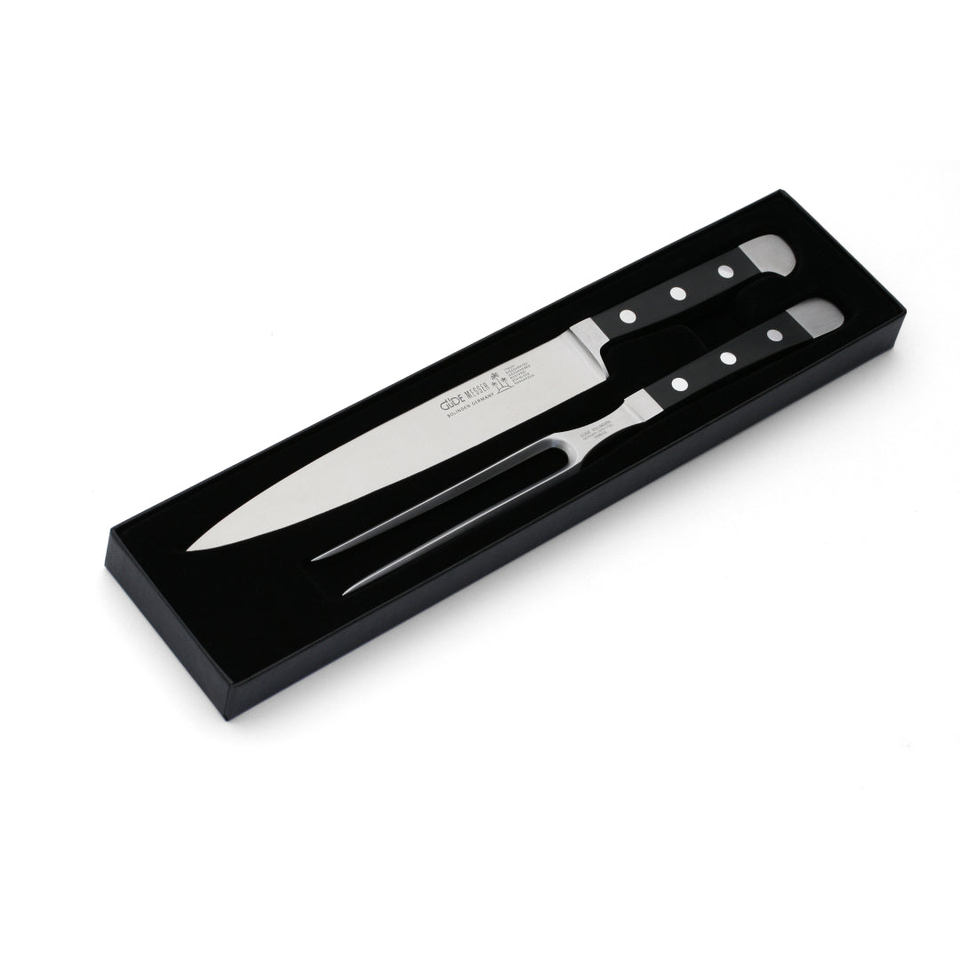 Guede Alpha 2-piece Black Carving Set