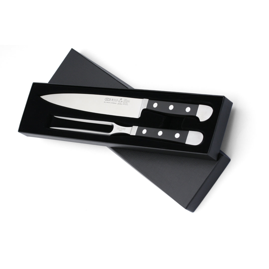 Guede Alpha 2-piece Black Carving Set