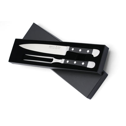 Guede Alpha 2-piece Black Carving Set
