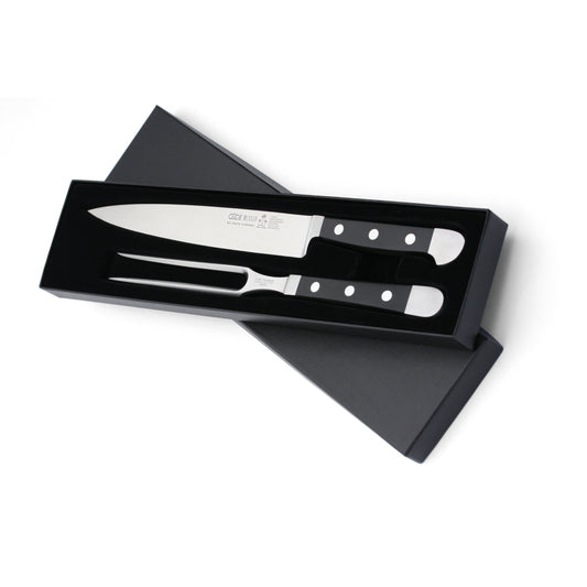 Guede Alpha 2-piece Black Carving Set