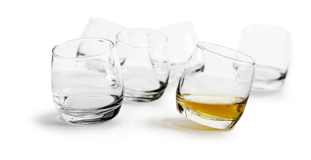 Sagaform Whiskey Rocking Tumbler Set of 6