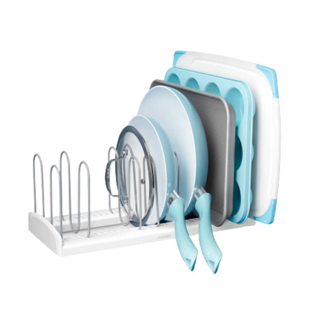 YouCopia StoreMore Pan & Lid Rack Organizer - White