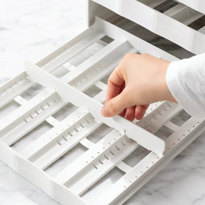 YouCopia SpiceStack Adjustable 24-Spice Bottle Organizer - White