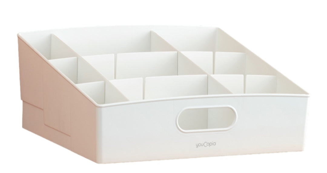 YouCopia ShelfBin Large 3-Tier Adjustable Bin - White
