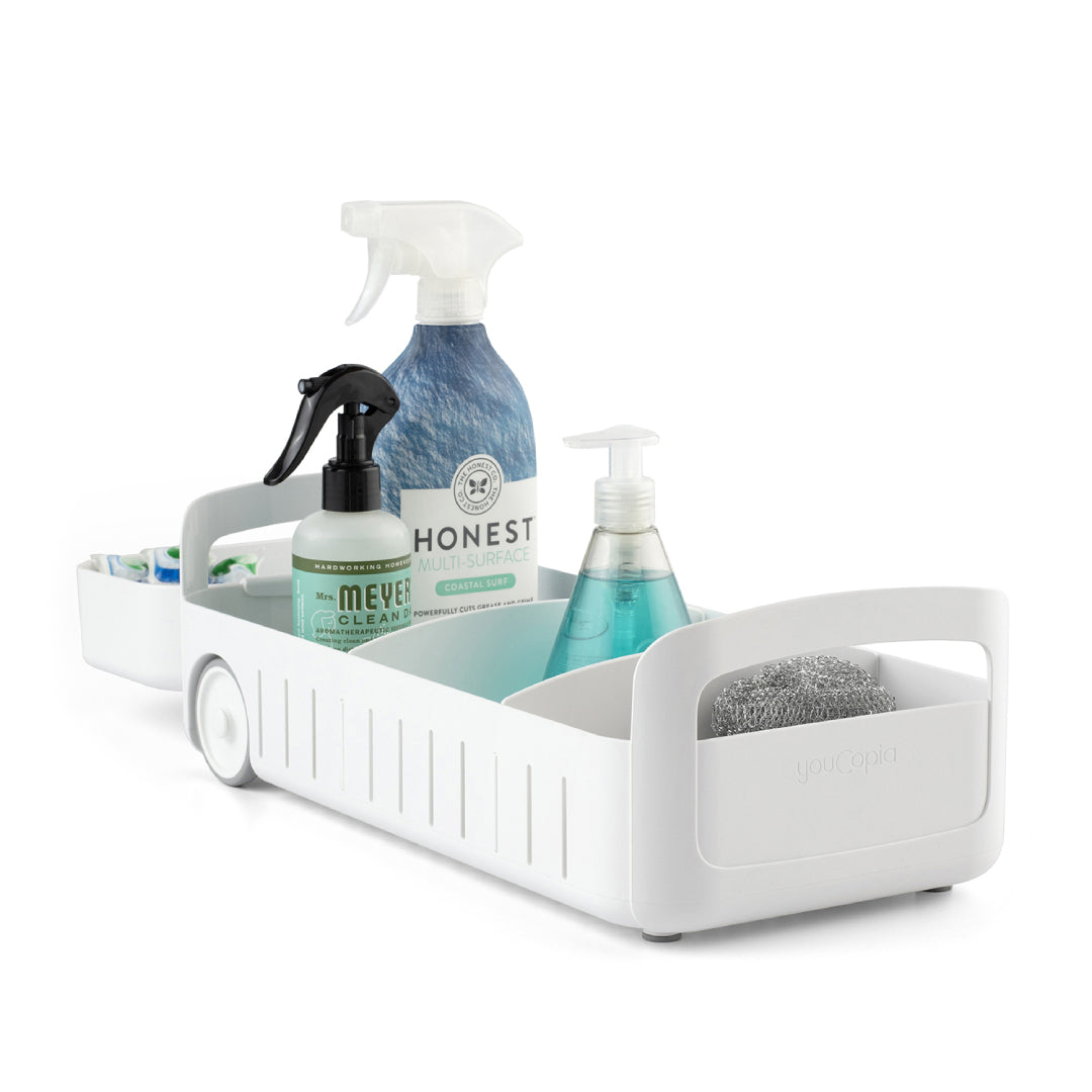 YouCopia RollOut Under Sink Caddy Organzizer- White