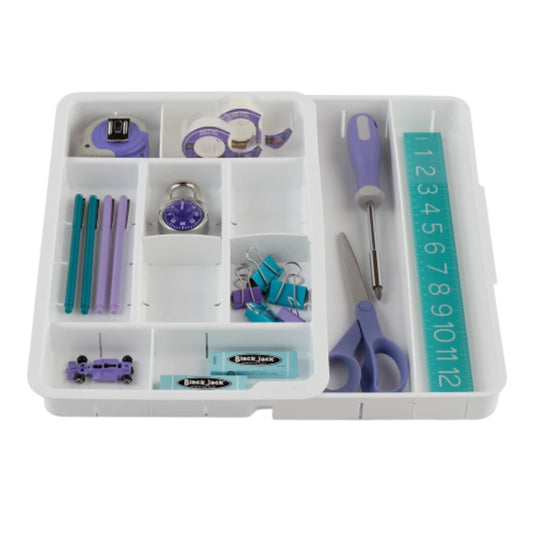 YouCopia DrawerFit Small "Stuff" Drawer Organizer - White