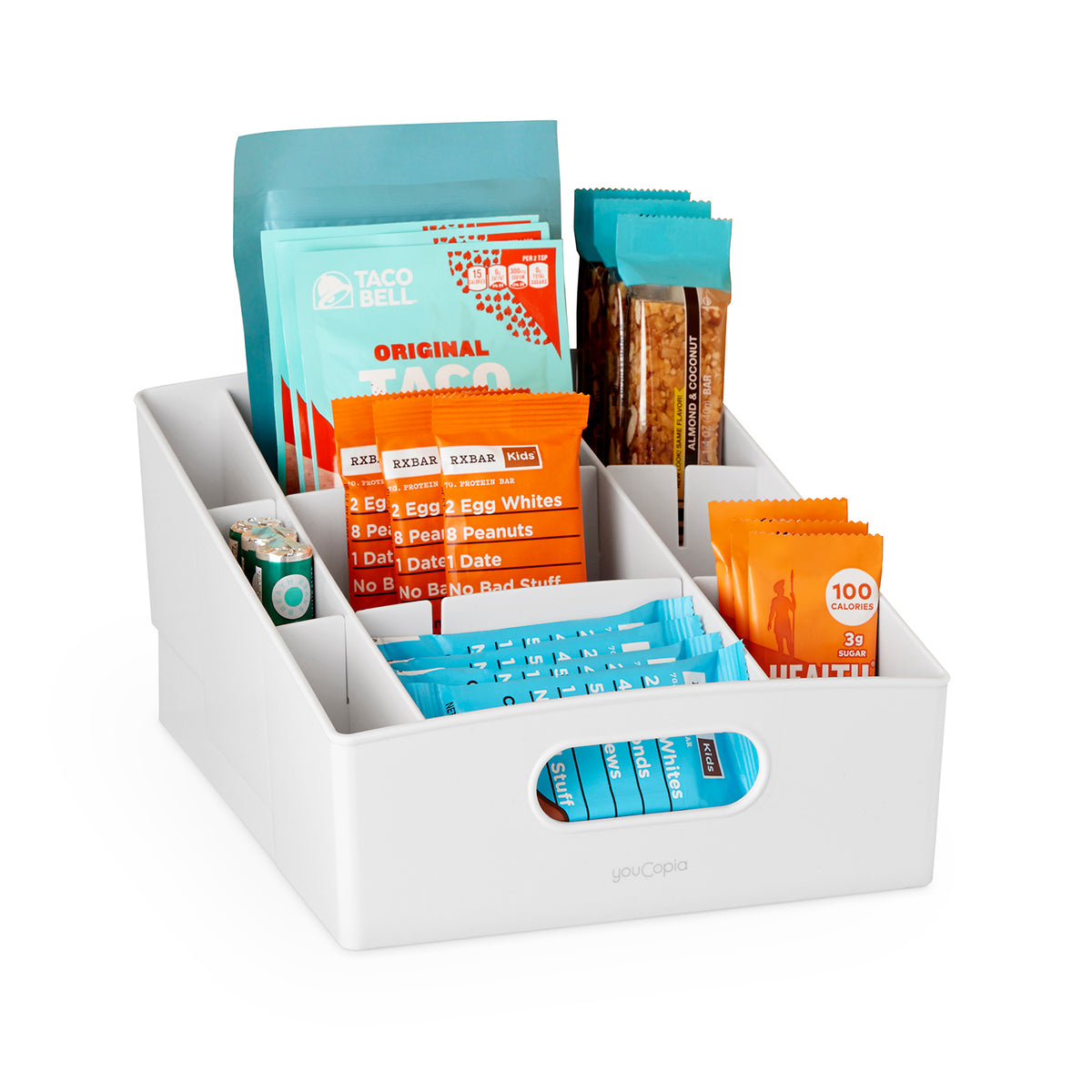 YouCopia ShelfBin  3-Tier Packet and Snack Bin - White