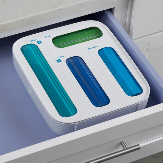 Youcopia StoraBag 4-Slot Food Bag Dispenser - White