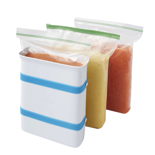YouCopia FreezeUp Food Block Maker - White & Blue