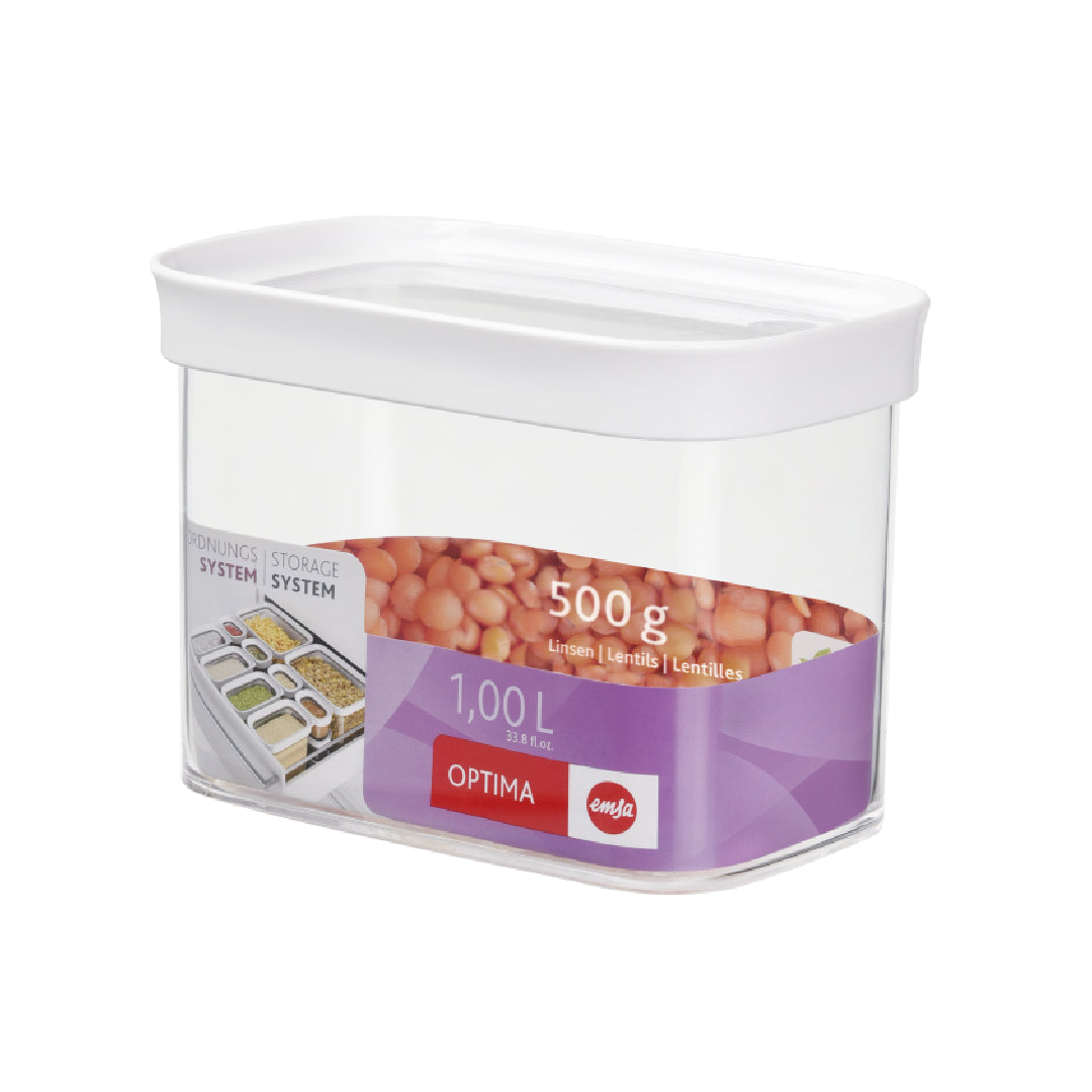 Emsa Optima Rectangular Container - 1Lt