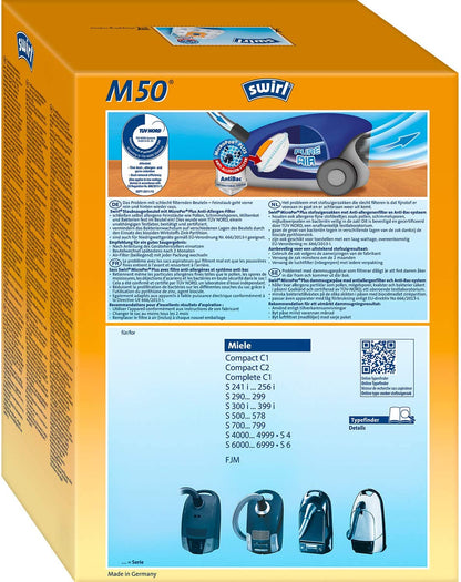 Swirl Multi Fit Vacuum Cleaner Bag M50 AirSpace Suitable for Miele