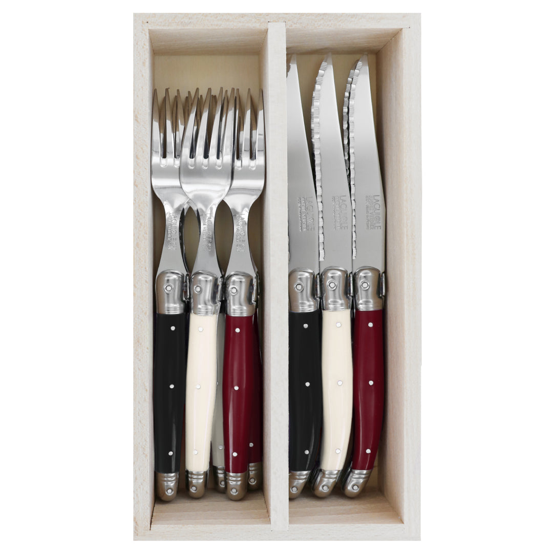 Andre Verdier Steak Knives & Forks Set 12pc - Colonial
