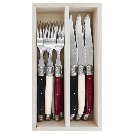 Andre Verdier Steak Knives & Forks Set 12pc - Colonial
