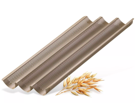 Zenker Mojave Gold 3pcs Perforated Baguette Tray