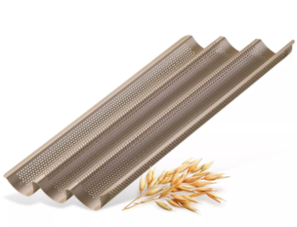 Zenker Mojave Gold 3pcs Perforated Baguette Tray