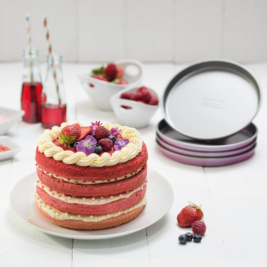 Zenker Creative Studio Layer Cake Rounds – Set of 4, Non-Stick