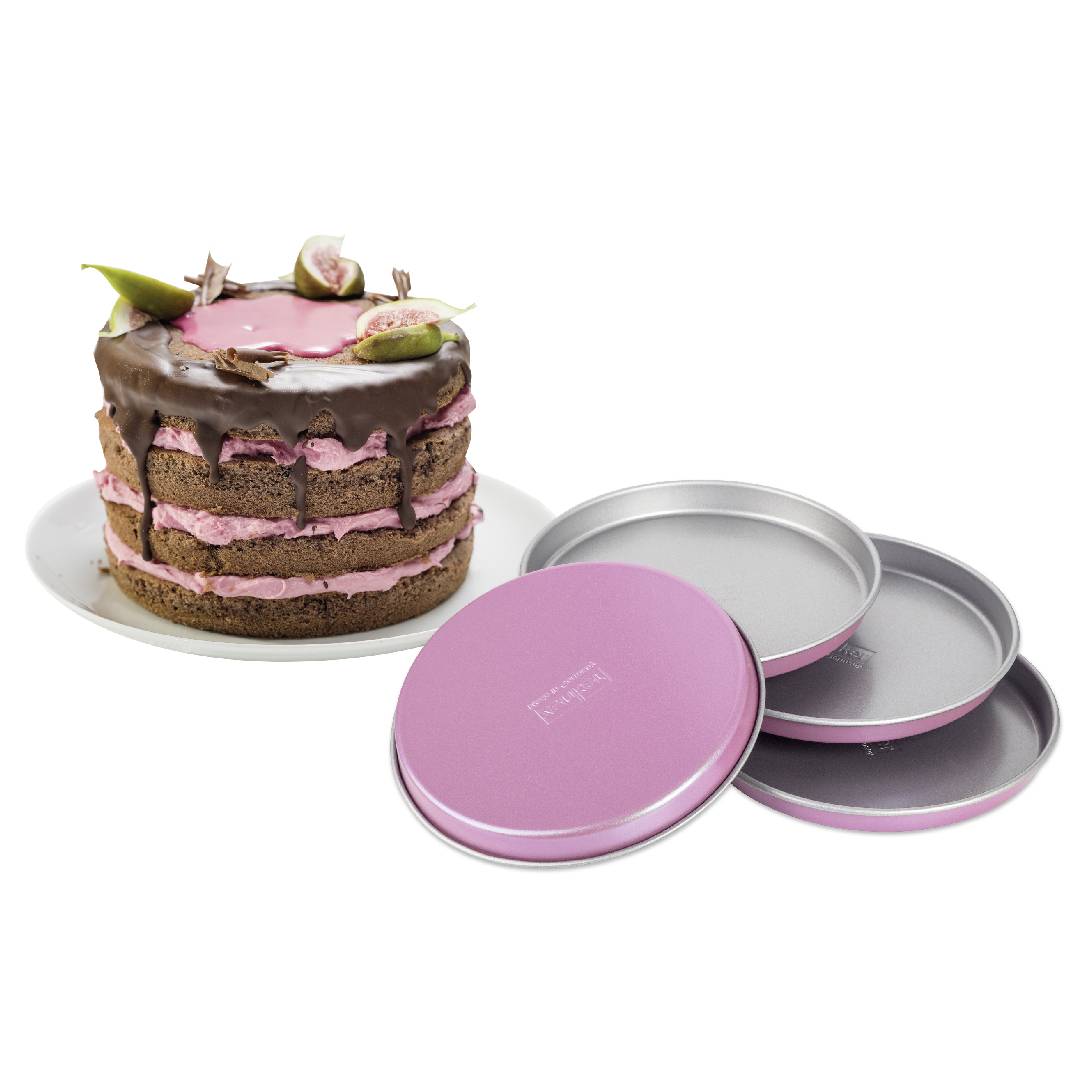 Zenker Creative Studio Layer Cake Rounds – Set of 4, Non-Stick