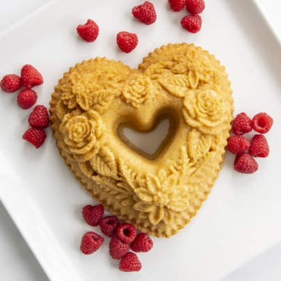 Nordic Ware Floral Heart Bundt Pan