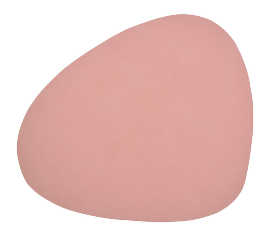 LIND DNA Nupo Leather Table Mat Curved Large - Rose