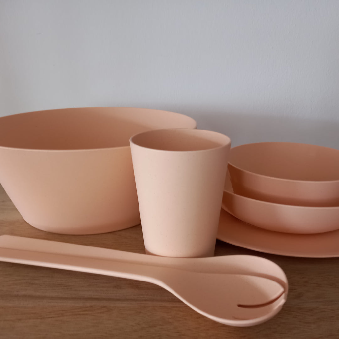ChicMic Bioloco Plant Tableware Large Serving Bowl - Rose