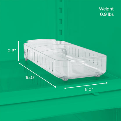 YouCopia RollOut 15cm Narrow Fridge Drawer - Clear