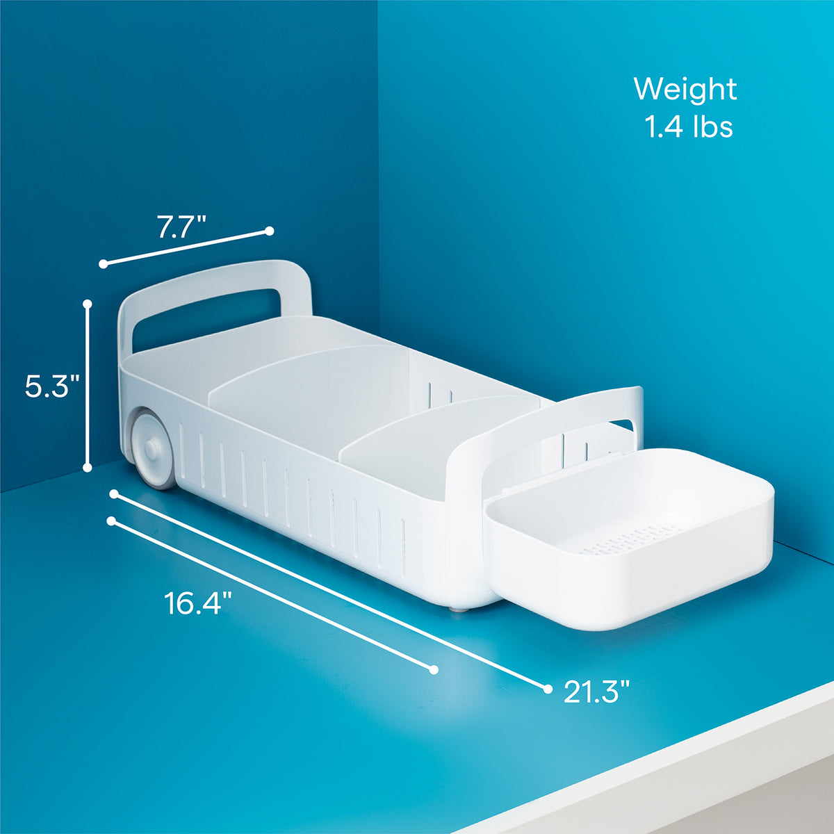 YouCopia RollOut Under Sink Caddy Organzizer- White