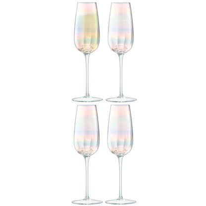 LSA International Pearl Champagne Flute - Set of 4