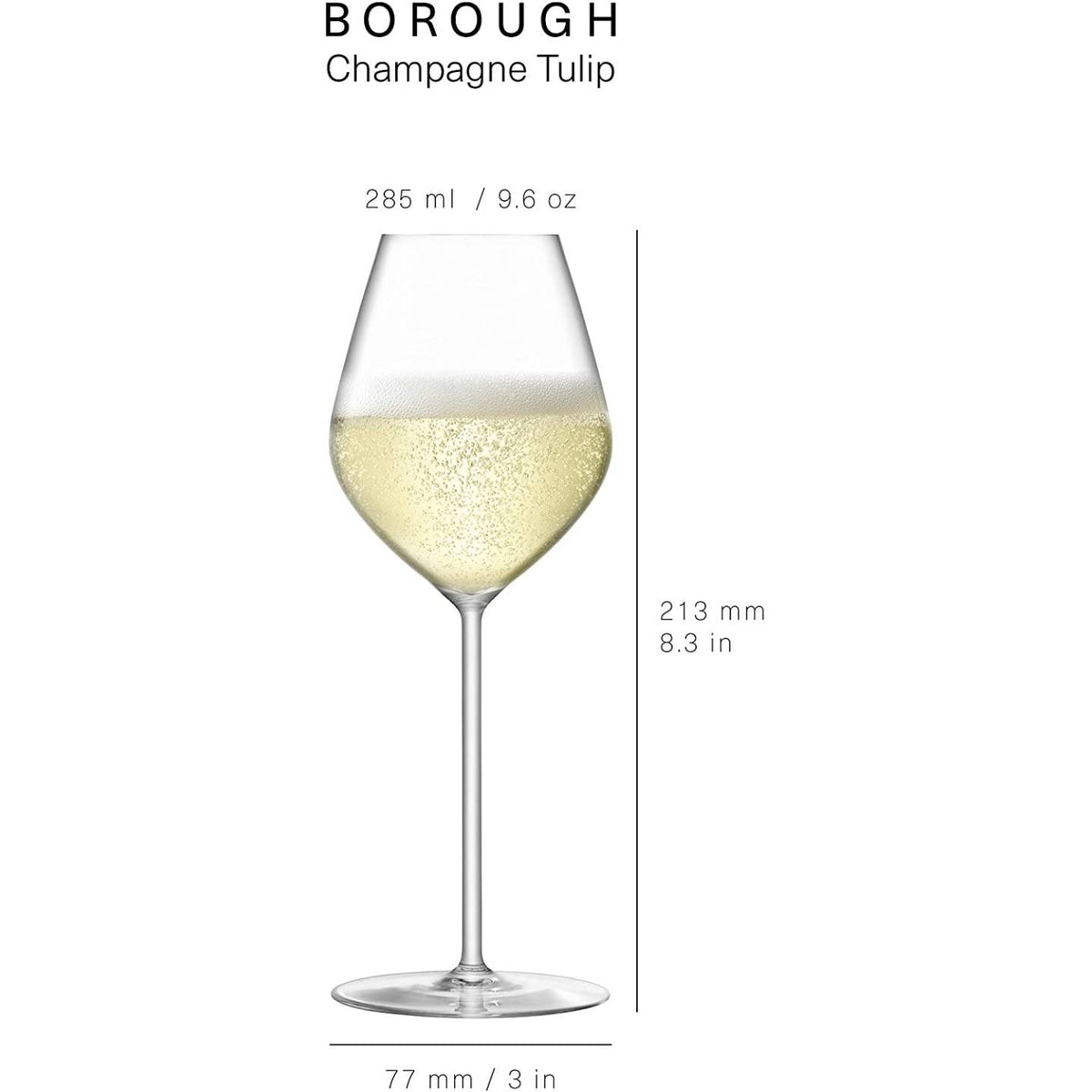 LSA International Borough Champagne Tulip Glasses, 6 for 4