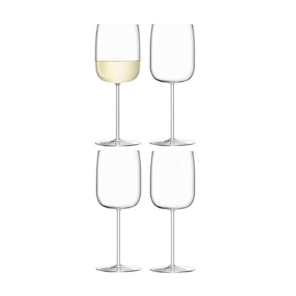 LSA International Borough White Wine Glasses, Set of 4
