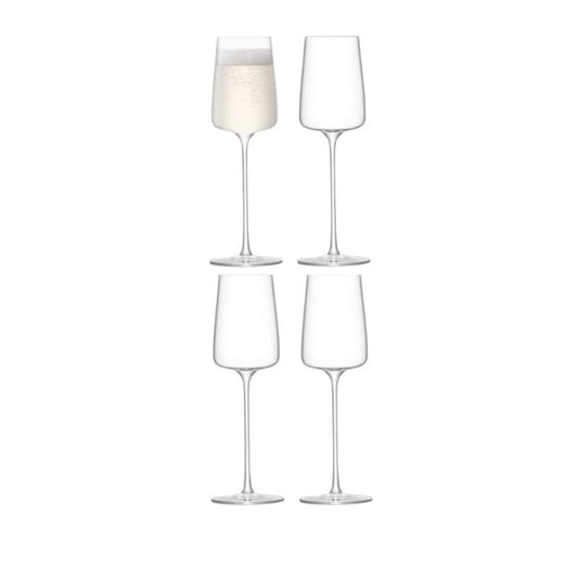 LSA International Metropolitan Champagne Saucer 230ml, Set of 4