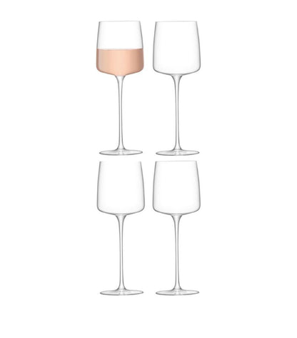 LSA International Metropolitan White Wine Glass 350ml, Set of 4