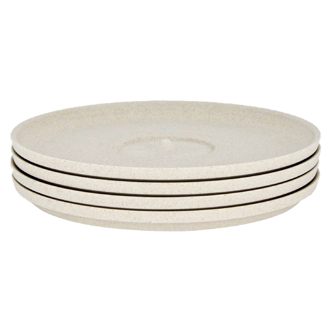 Huskee Universal Saucer, Set of 4 - Natural