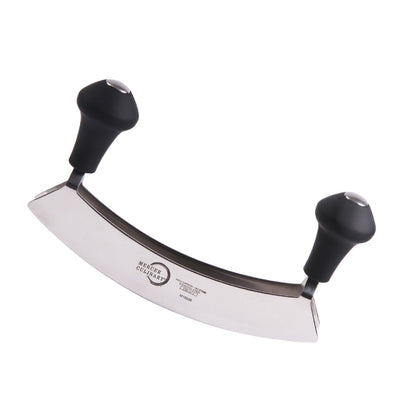 Mercer Culinary Millenia Double Blade Mezzaluna PP Handles 20cm - Black