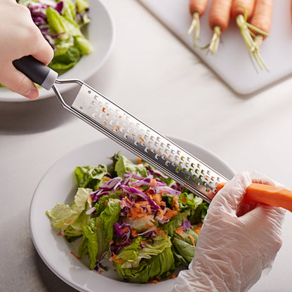 Mercer Culinary MercerGrates Narrow Stainless Steel Coarse Grater 38 x 3cm - Black