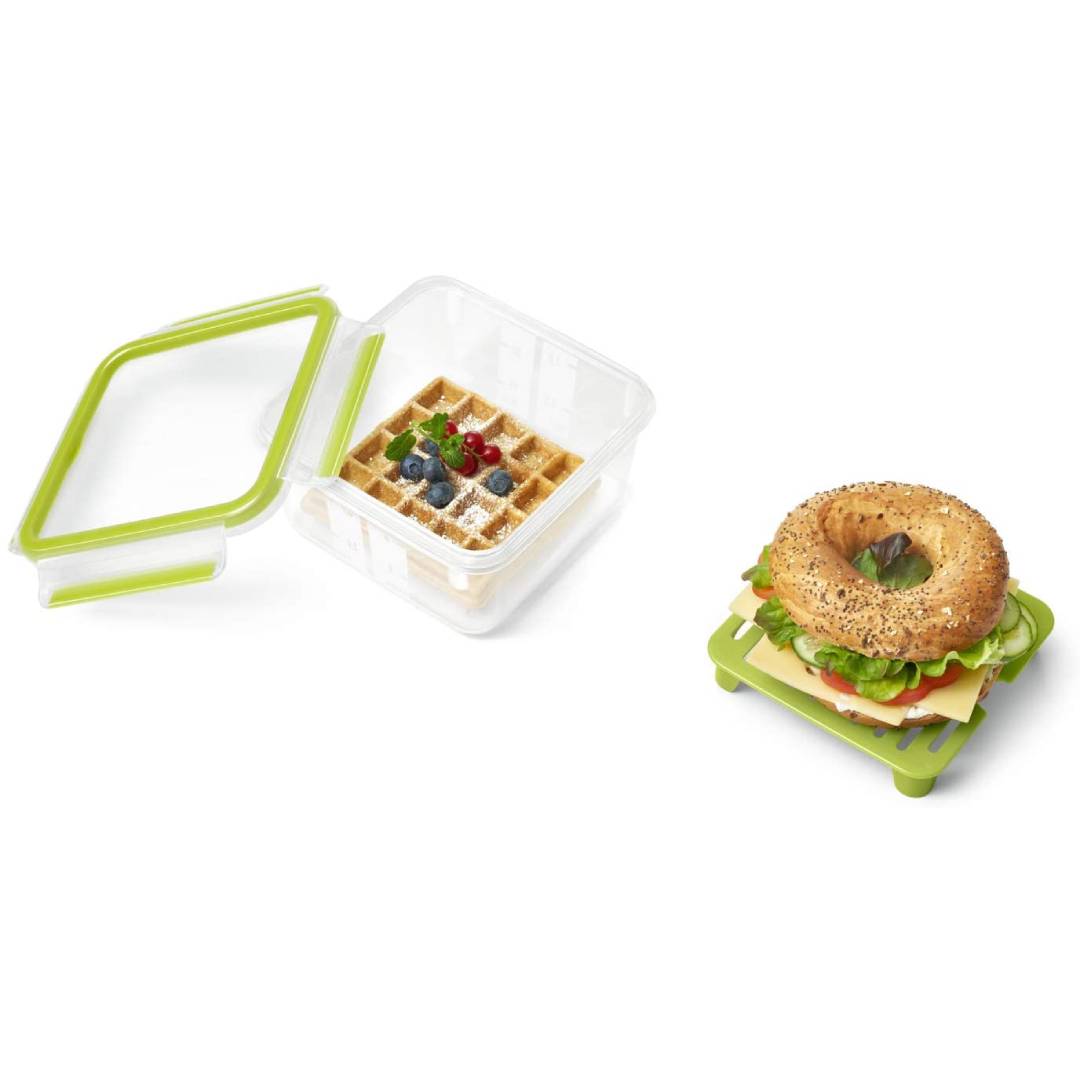 Emsa Clip & Close Sandwich Box with Insert - 1.3Lt