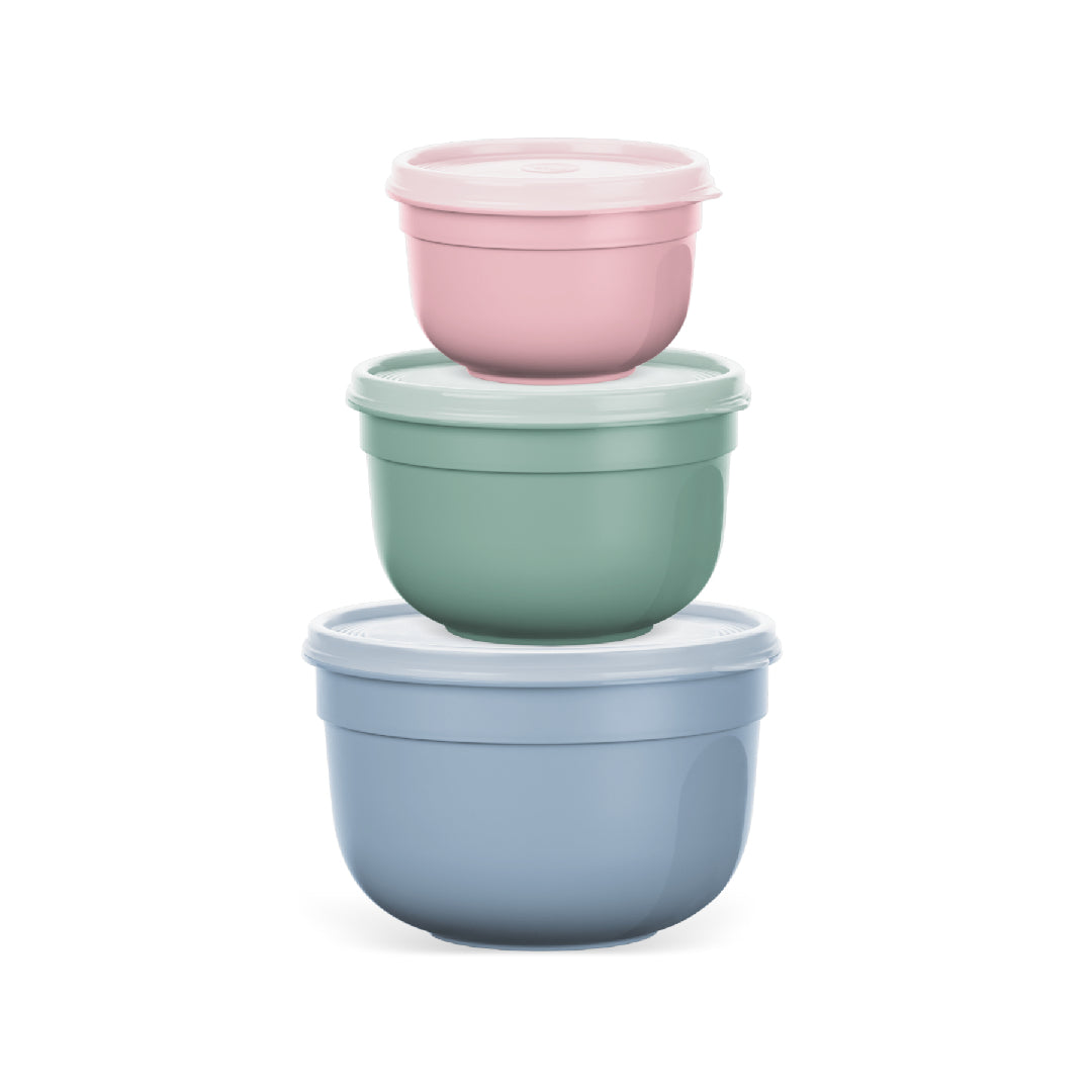 Emsa Superline Pastel Round Storage Set of 3