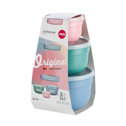 Emsa Superline Pastel Round Storage Set of 3