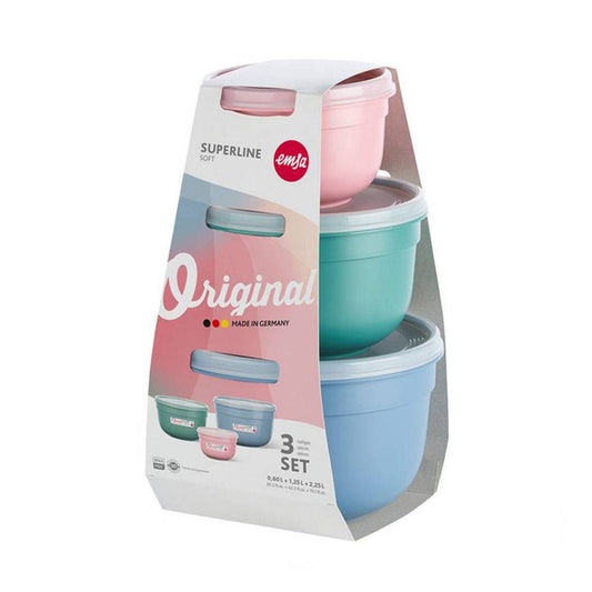 Emsa Superline Pastel Round Storage Set of 3