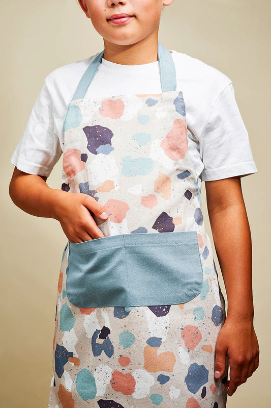 ChicMic Organic Kids Kitchen Apron - Terrazo