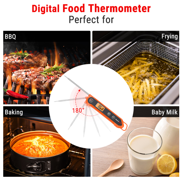ThermoPro Thermometer Instant Read Swivel Probe - Boxed