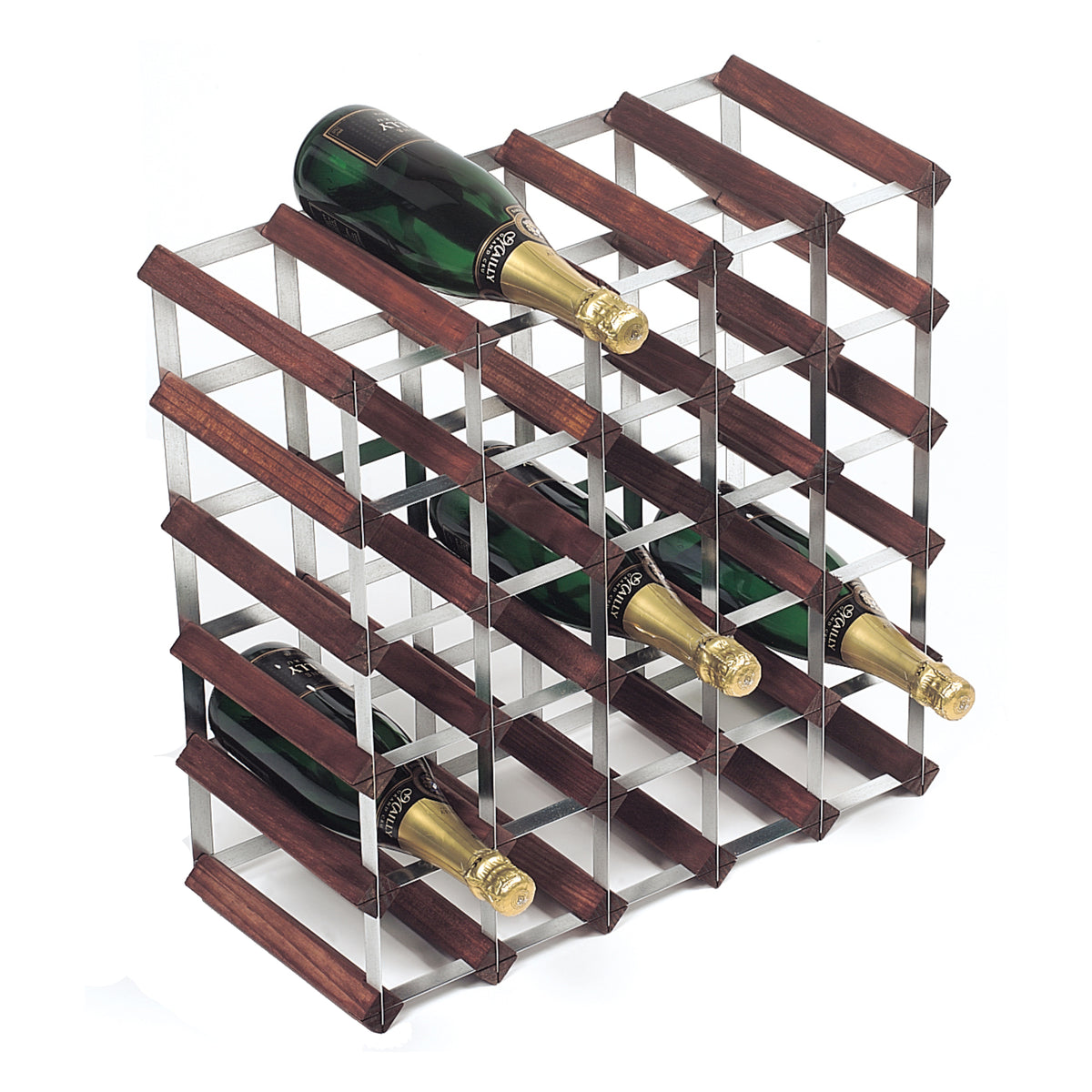 RTA Wine Rack - 30 Bottle 5x5 - Dark Pine (Self Assembly)