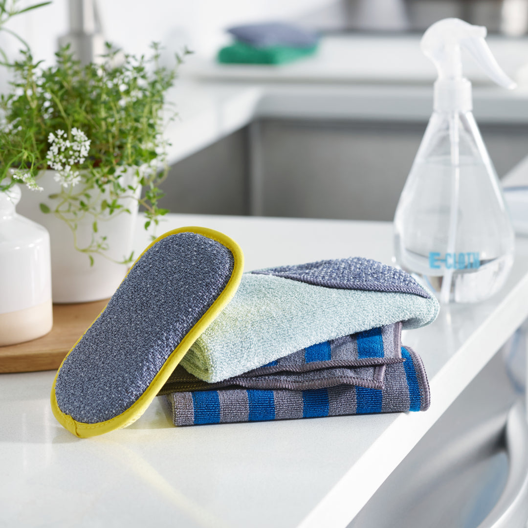 E-Cloth Washing-Up Pad - Yellow & Grey